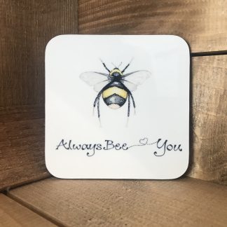 bee art insect coaster bee gifts Bee coaster bee coasters homeware wildlife coaster colourful coasters
